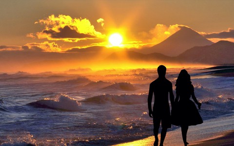 twilight, закат Hintergrundbilder
