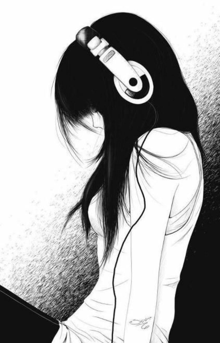 The sad girl