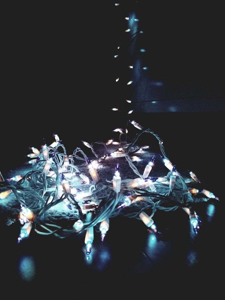 blue lights