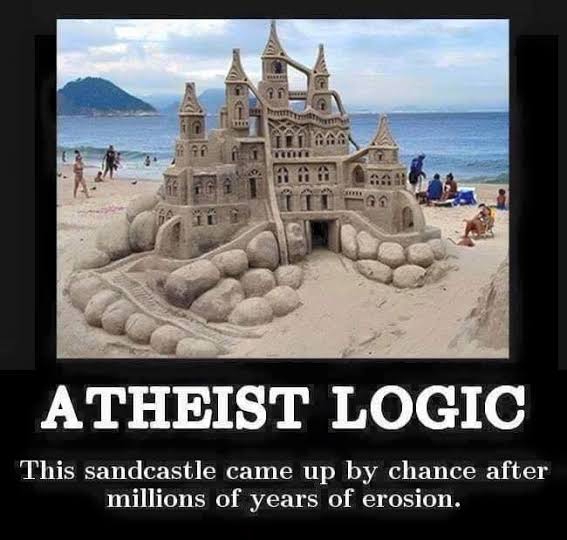 Atheist logic ( reptillian hybrid logic) memes