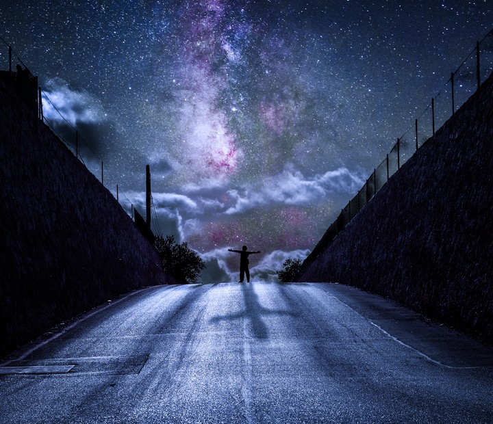 신비로운 밤 하늘