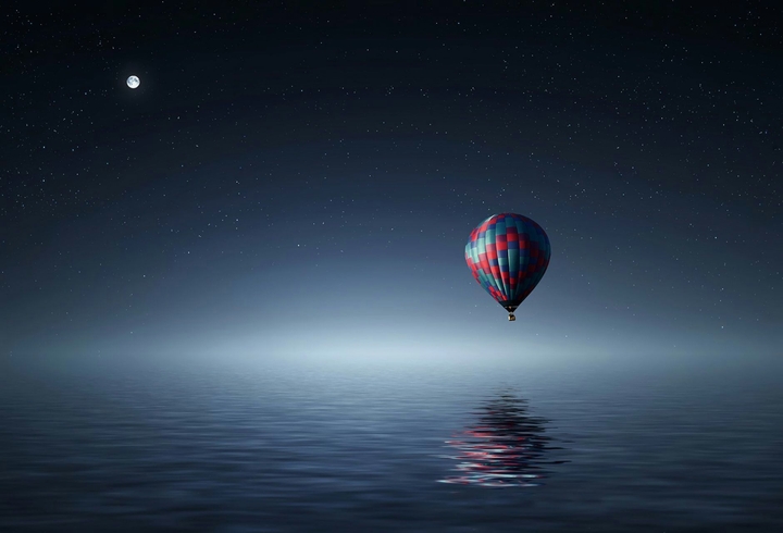 Parachuted in to the air