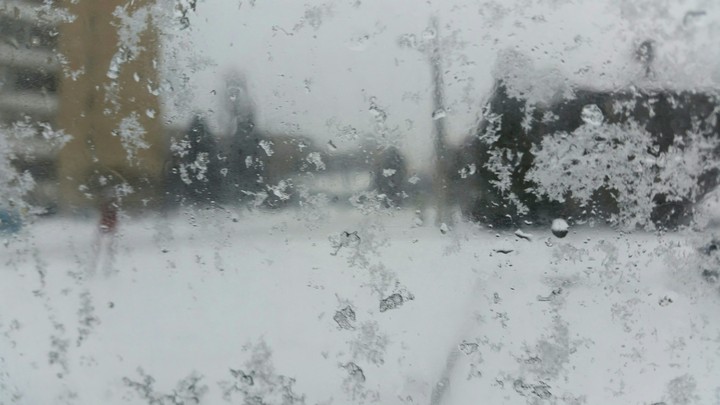 Snowing