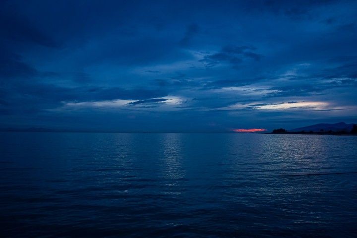 Deep Blue Sea - Sunset across Vancouver Bay
