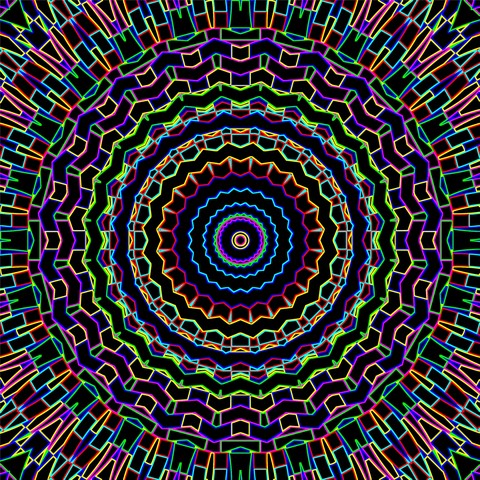 papéis de parede symmetry, Orange
