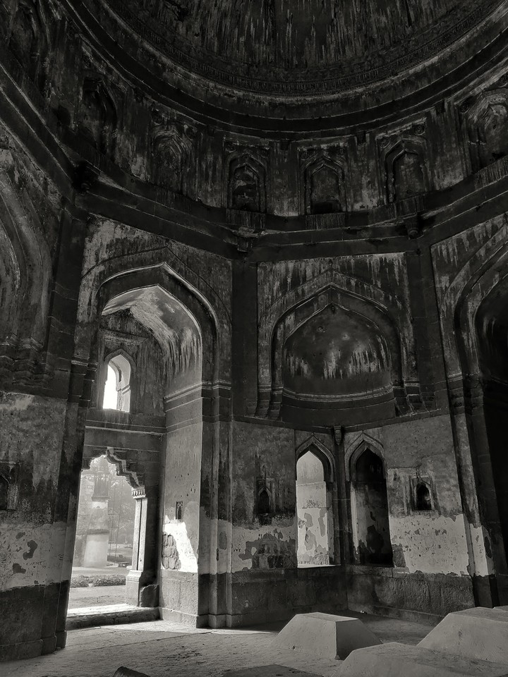 Interiors of Shish Gumbad, Lodhi Garden, New Delhi