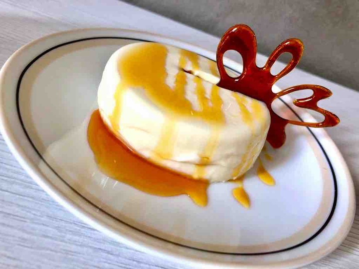 Panna cotta with caramel