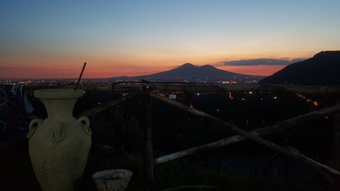 Vesuvio al tramonto