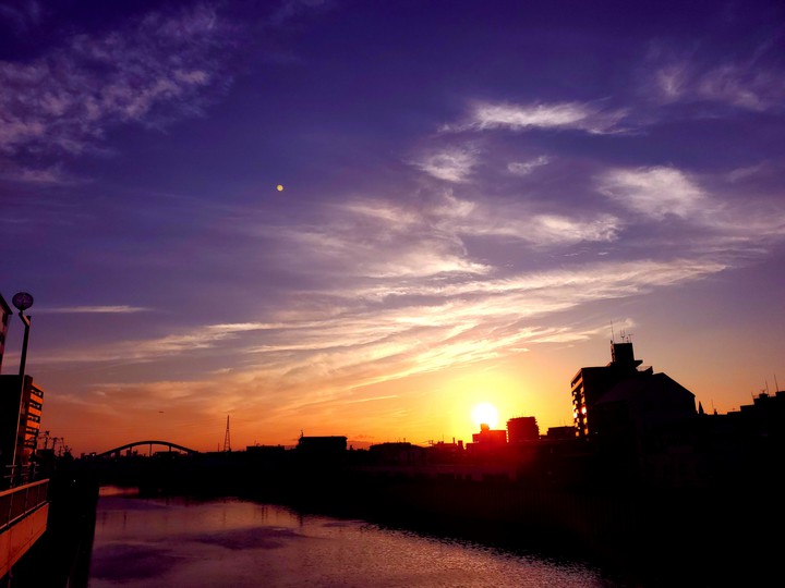 夕日