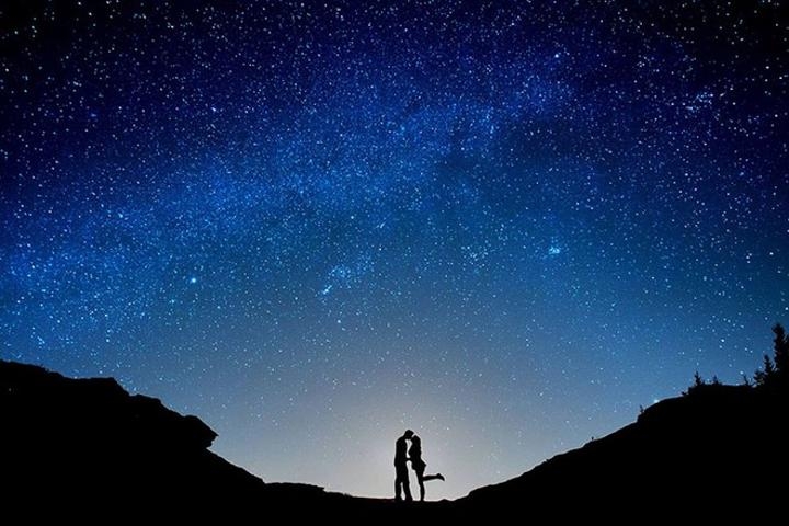 couché de soleil en amoureux
