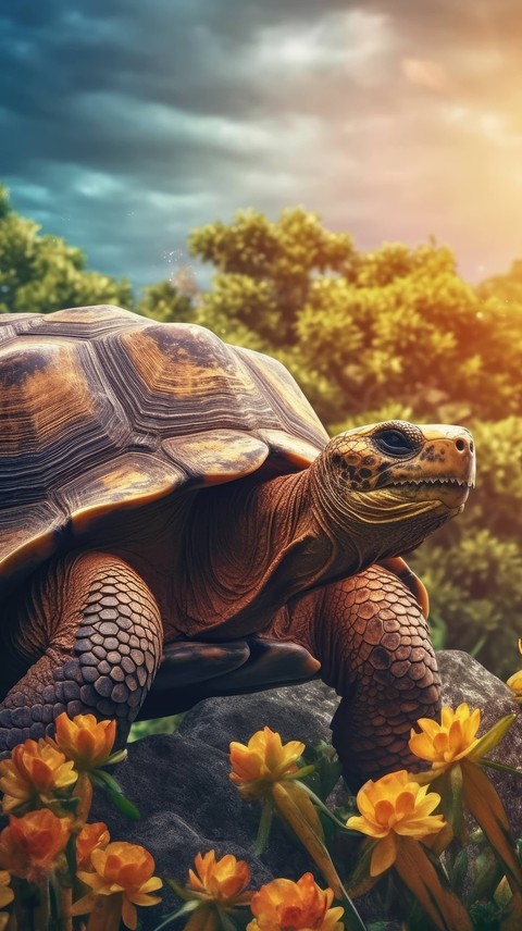 tapety turtle, chelonoidis