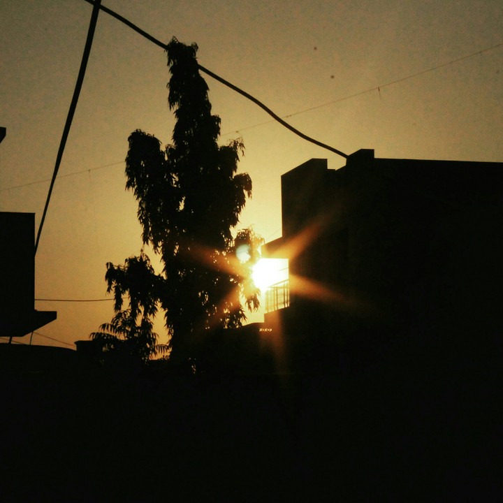 Evening in city