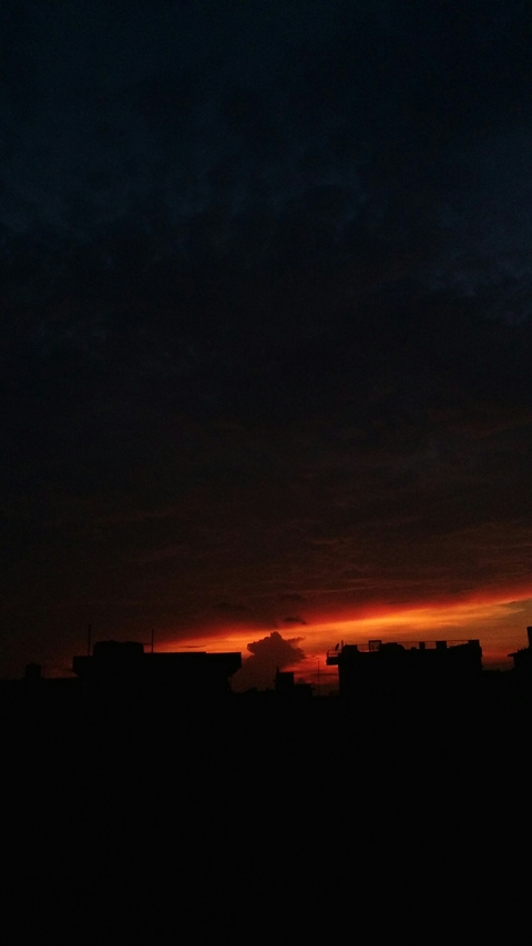 the sunrise and strom the Dark