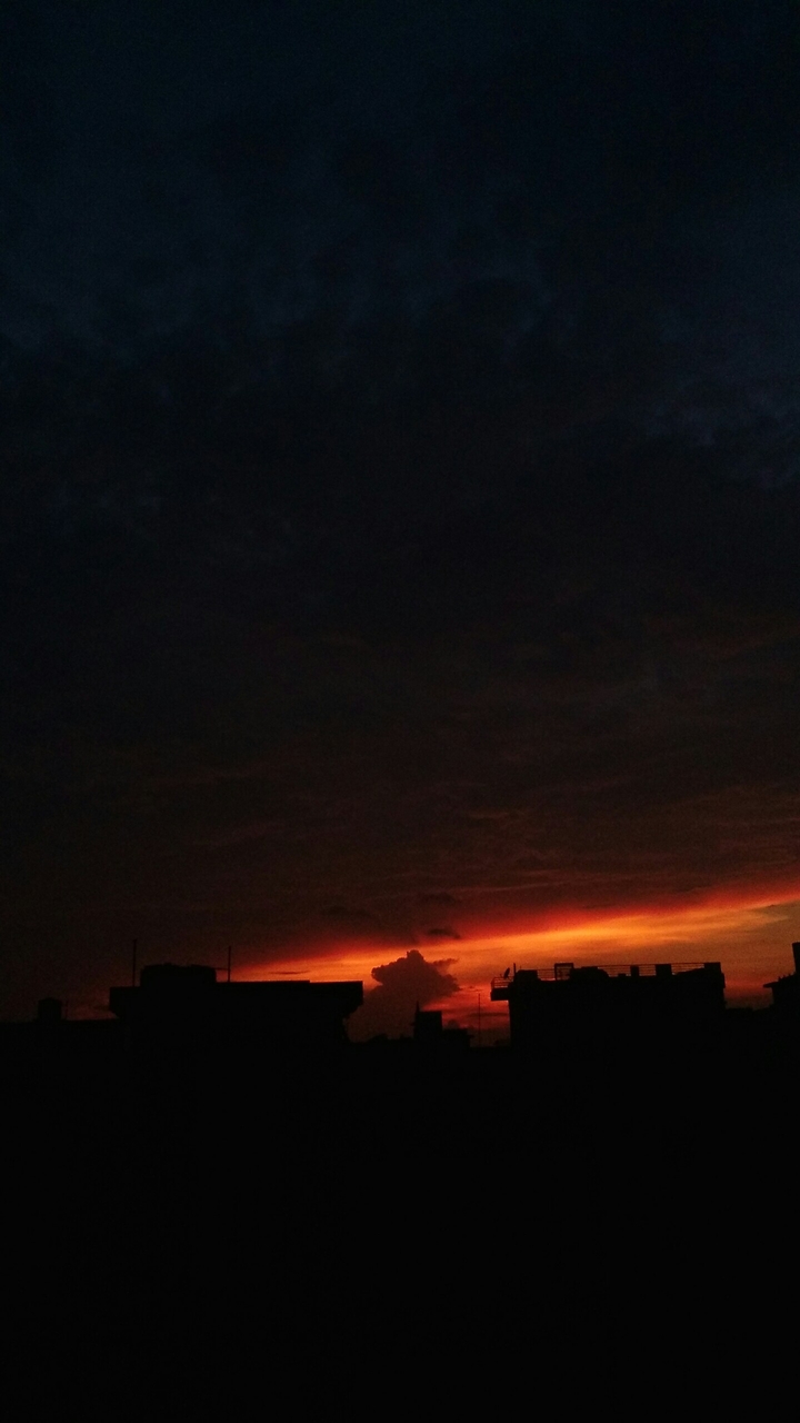 the sunrise and strom the Dark