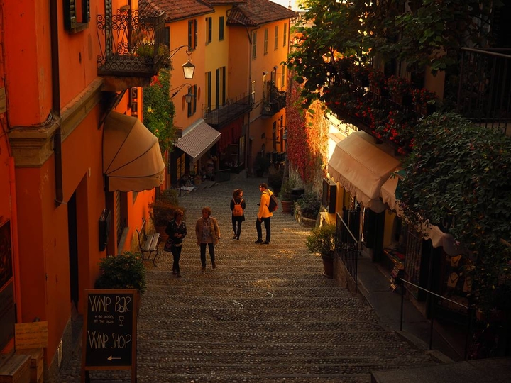 Evening light in Bellagio, Itlay
