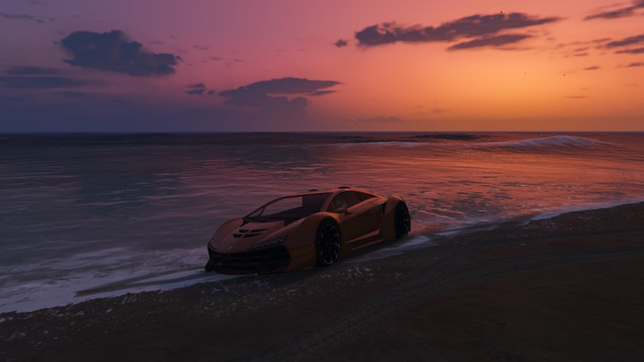 car on the beach (gta)