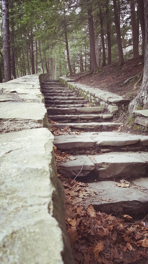 ascending stairs