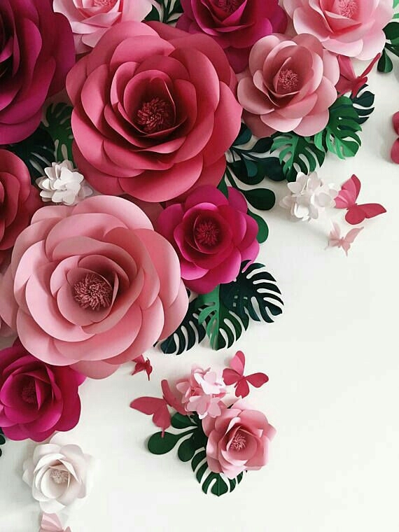 Beautiful paper flowers.