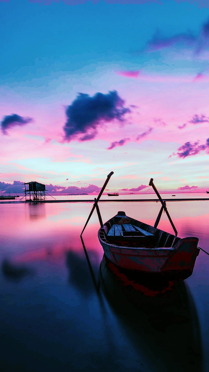 Barque sur l'eau ~