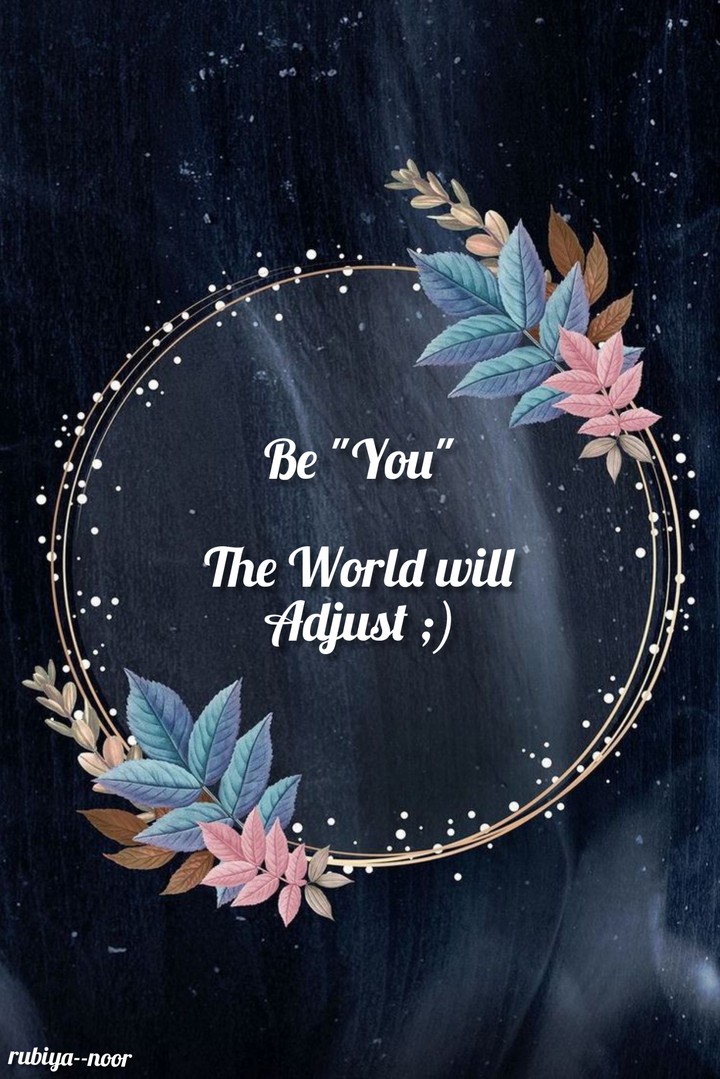 Be you
