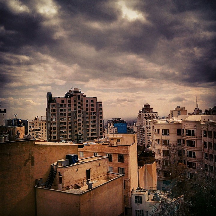 the cloudy weather