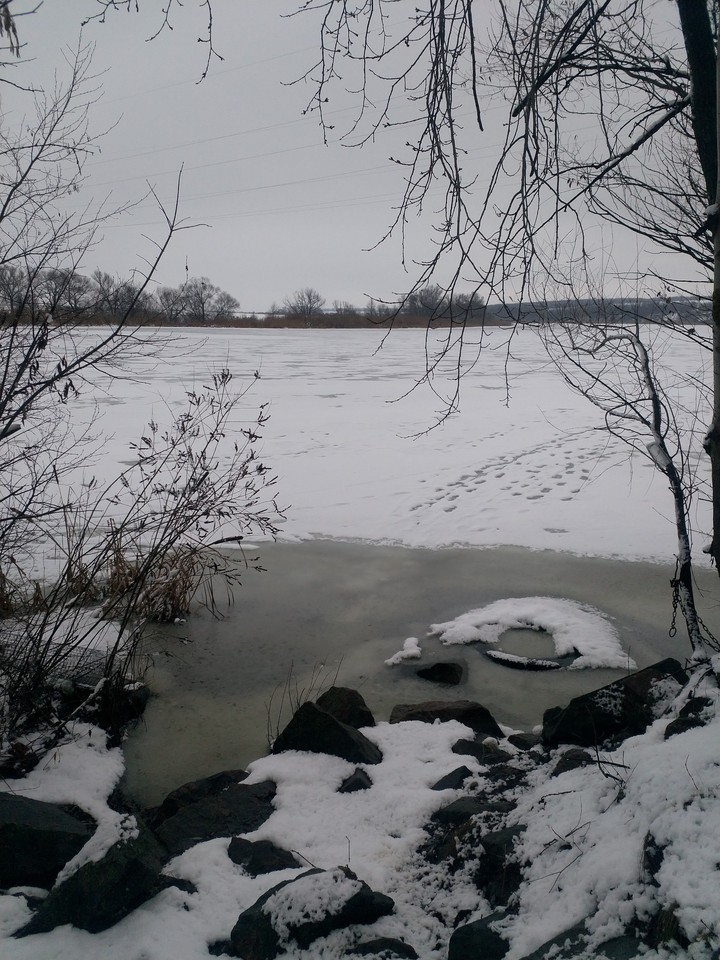Frozen river