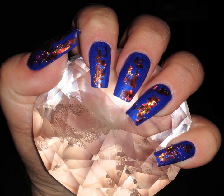 Denver Bronco nails