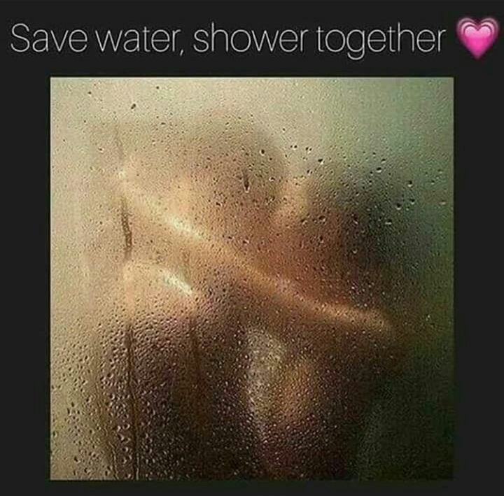 shower together to save water