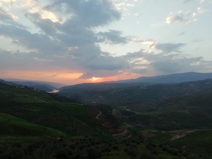 sunset in Jordan