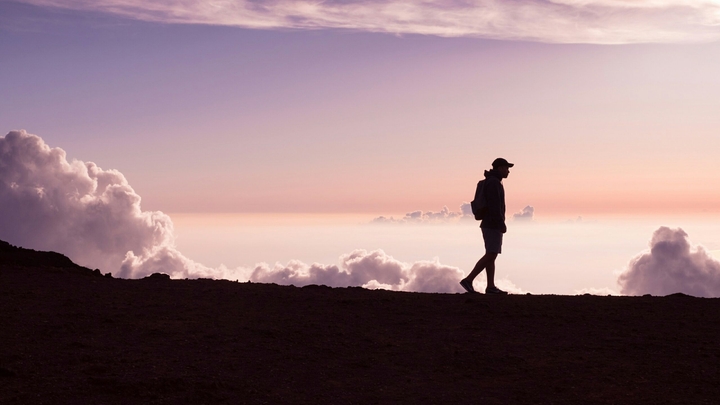 over the clouds