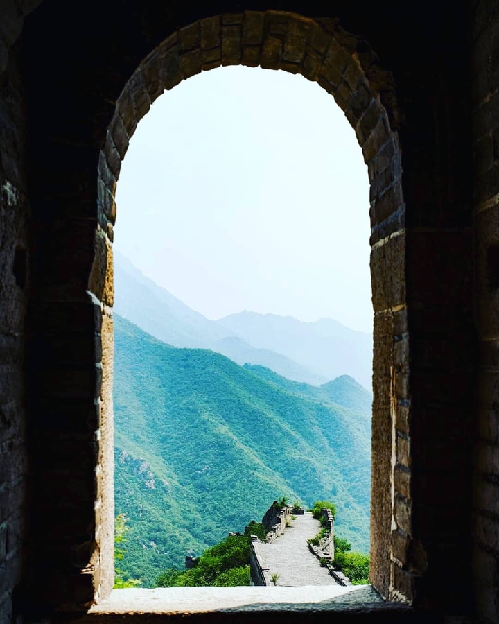 mountain view from the GreatWall of China