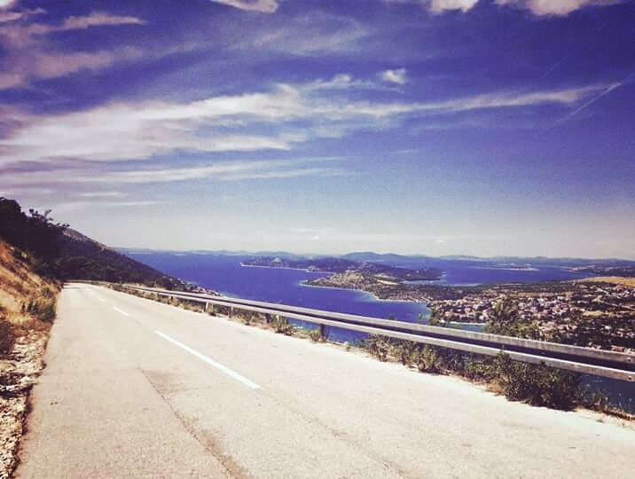 Blue road