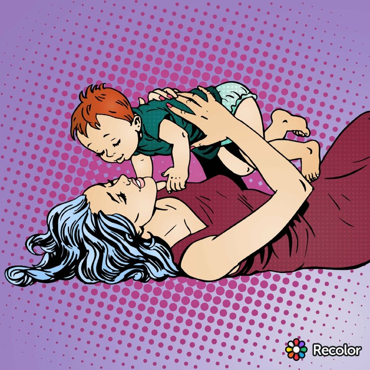 Pop Art Mom and Son