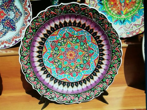 the point on the pottery