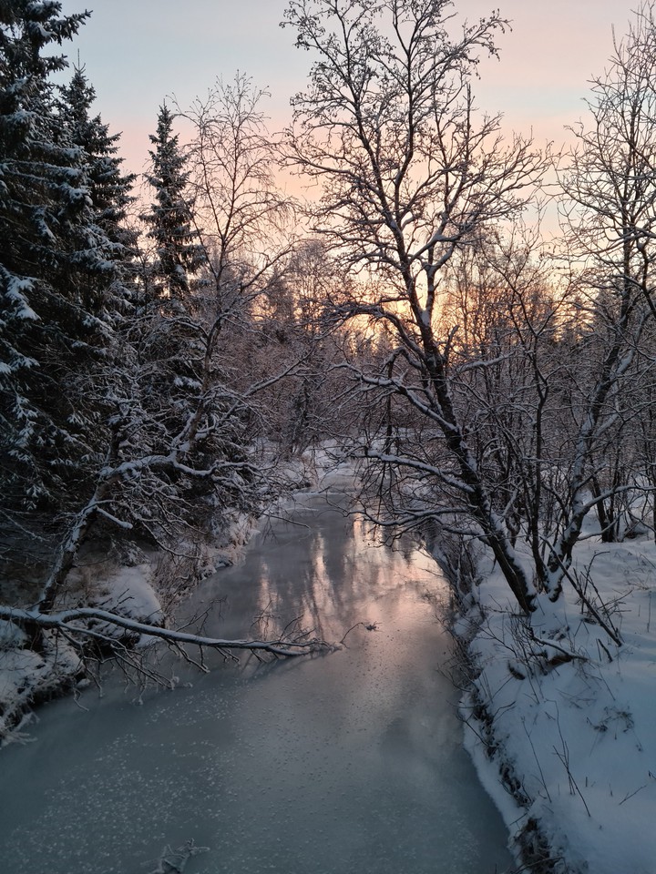 frozen river