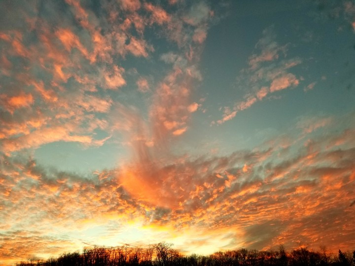 Sunset over the PA Turnpike