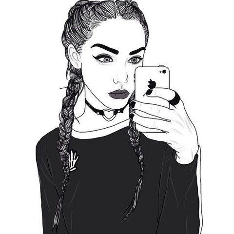 Tumblr girl art wallpaper
