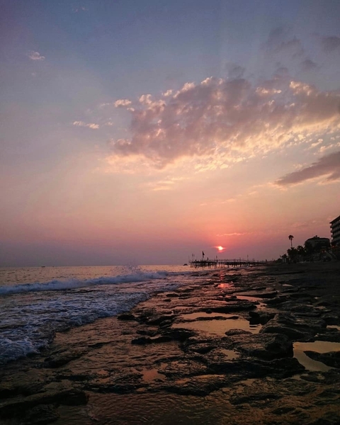 sunset.