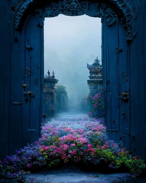 flower, blue Hintergrundbilder