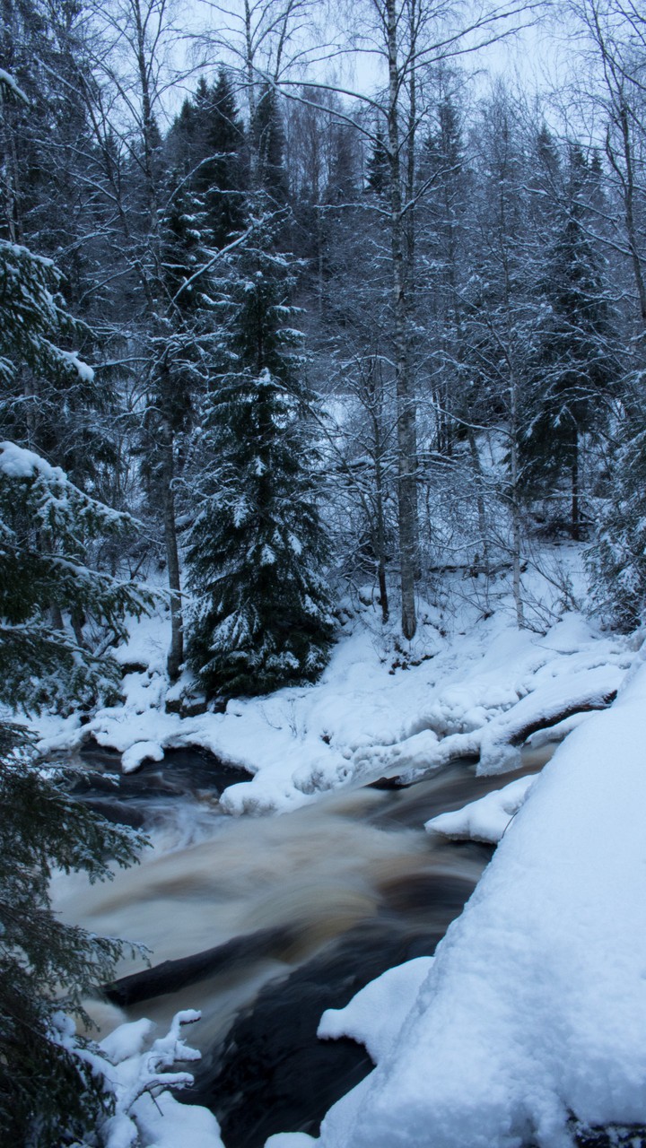 Winter waterfall
