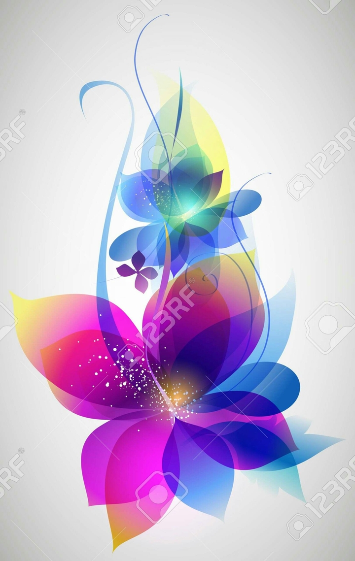 neon flowers