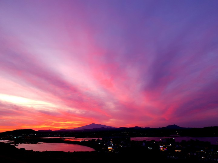 성산 일몰