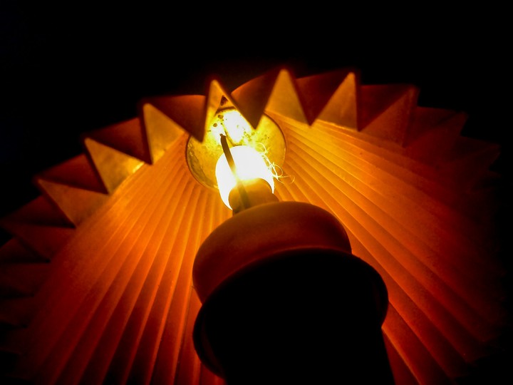 glowing lamp
