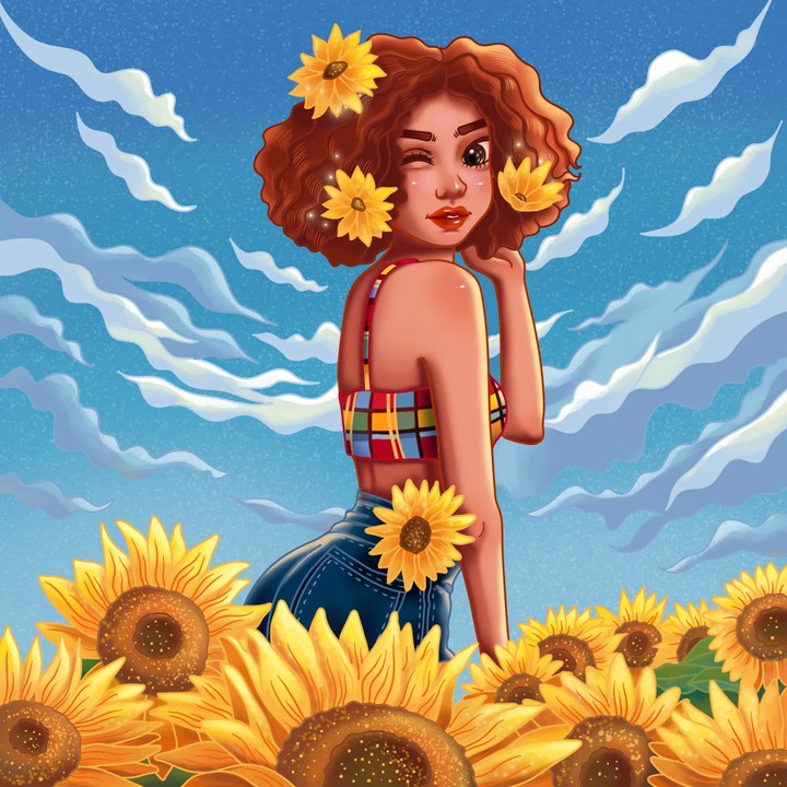 Sunflower  Girl