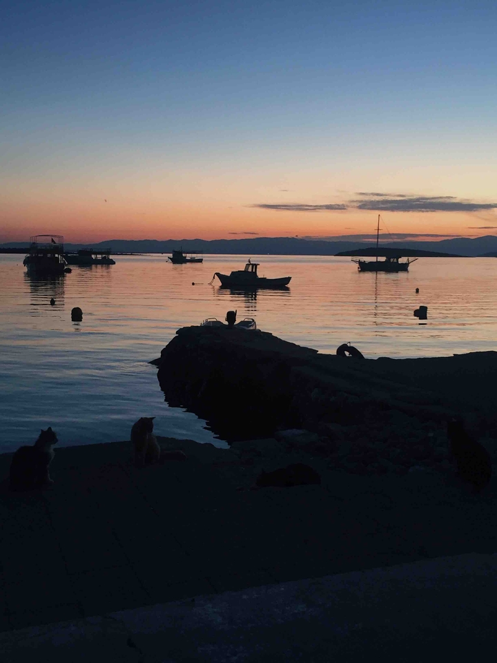 Sunset in Village