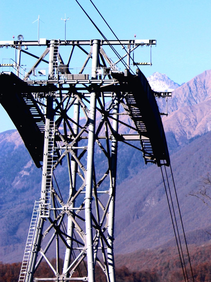 Caucasus. Cable car