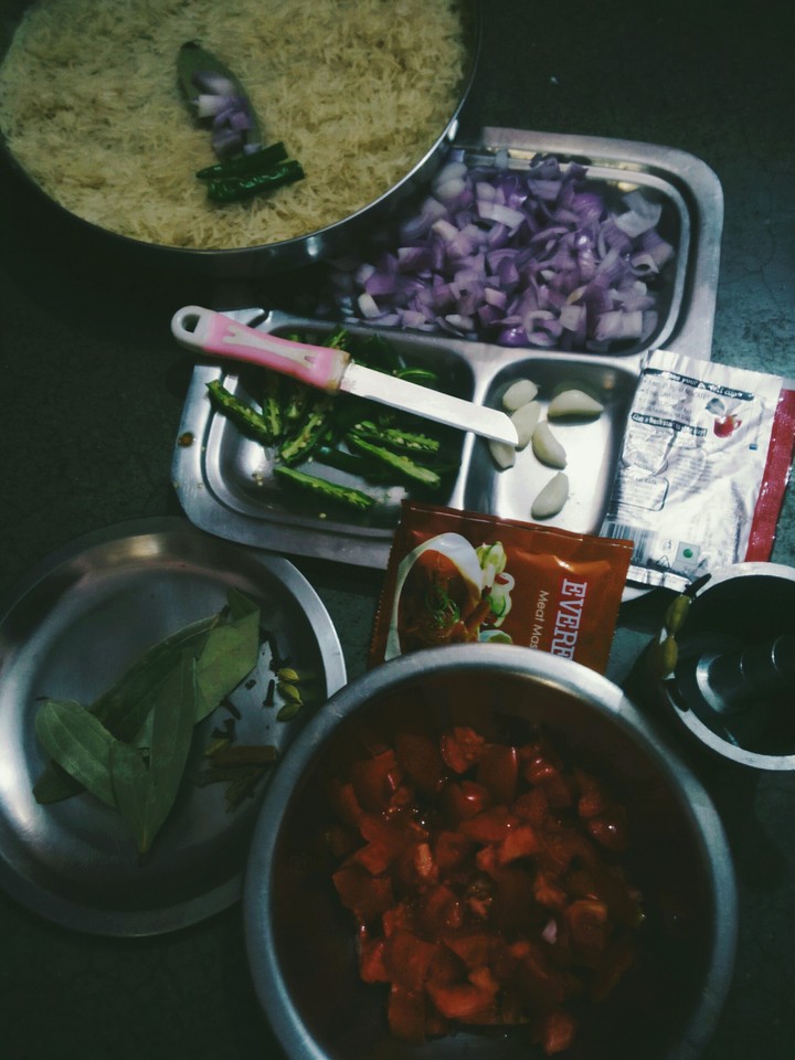Foodie lovers ingredients for making a 