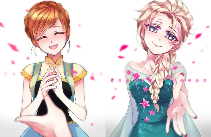 Elsa and anna frozen fever