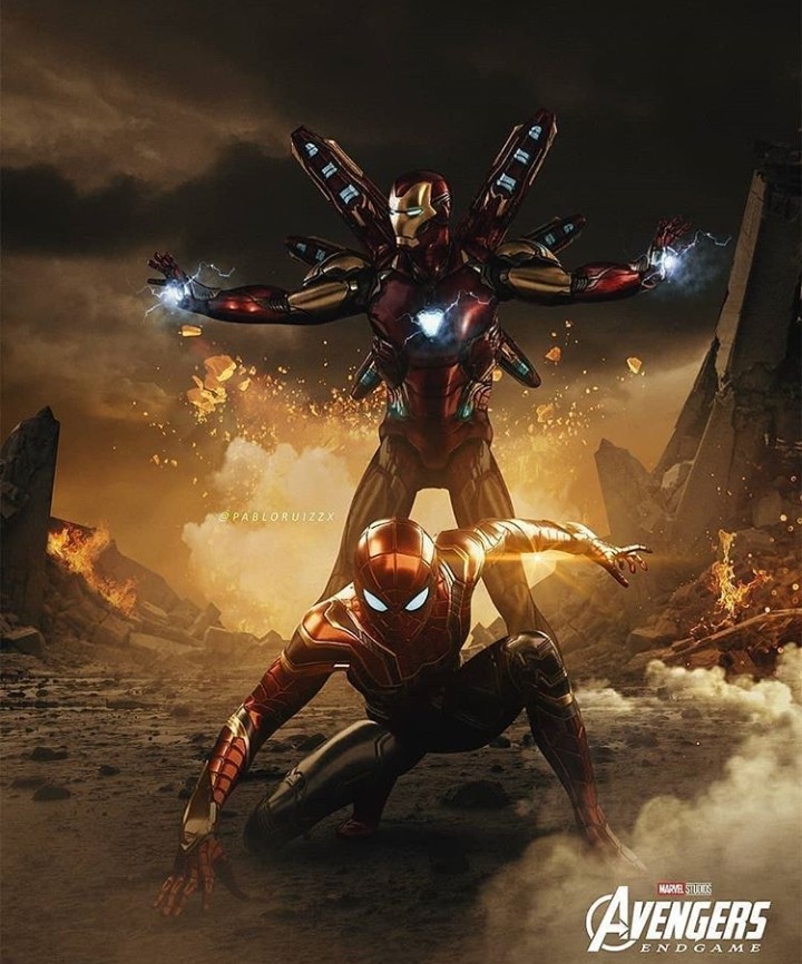 Endgame:Ironman and spiderman