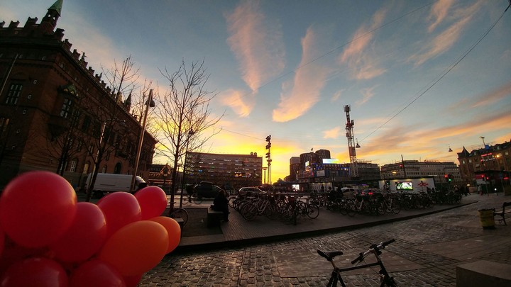 Street View with Sunset